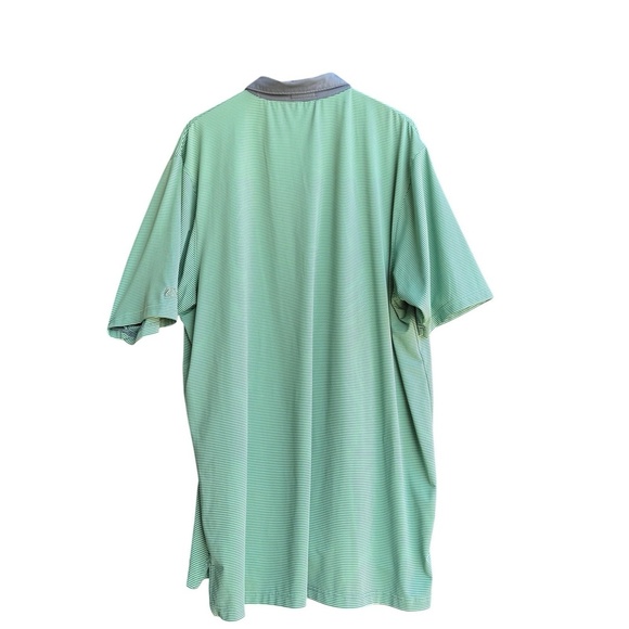 Southern Marsh Polo Shirt Green Gray Stripes Performance Stretch Golf Mens 2X - Picture 3 of 5